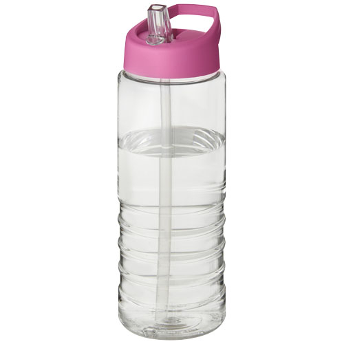 Bouteille de sport promotionnelle 750ml H2O Active® Translucide et Rose